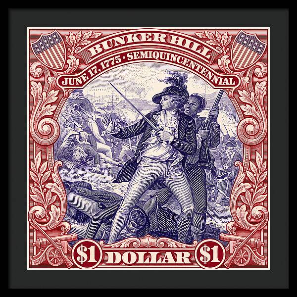 Bunker Hill $1 - Framed Print