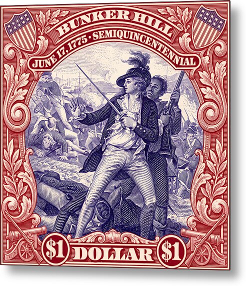 Bunker Hill $1 - Metal Print
