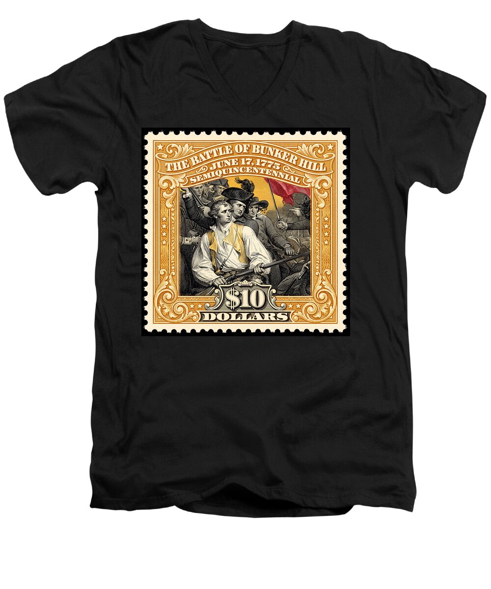 Bunker Hill $10 - Men's V-Neck T-Shirt