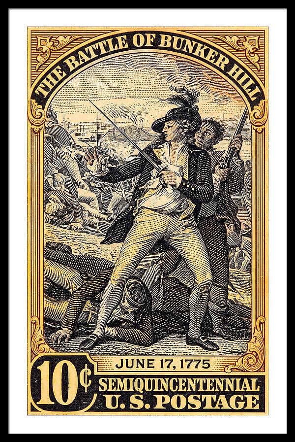 Bunker Hill 10c - Framed Print