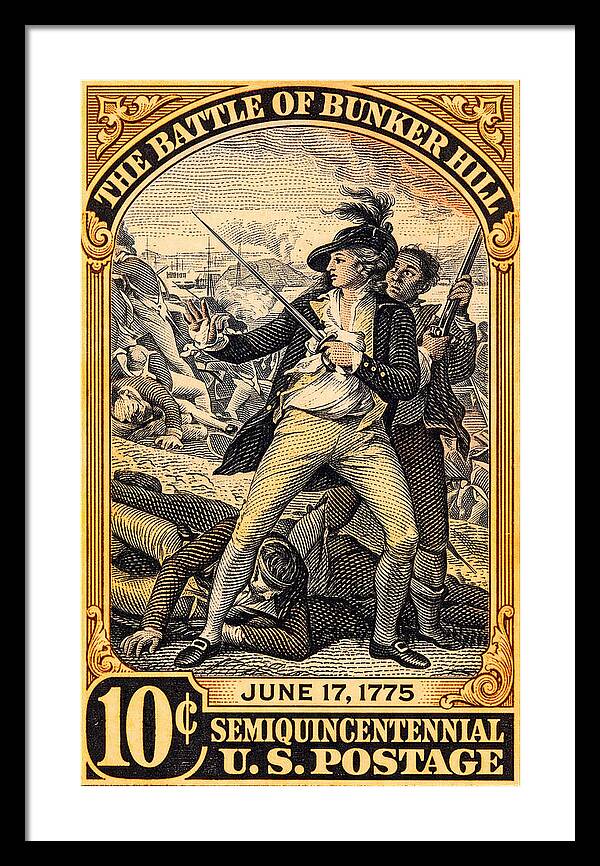Bunker Hill 10c - Framed Print