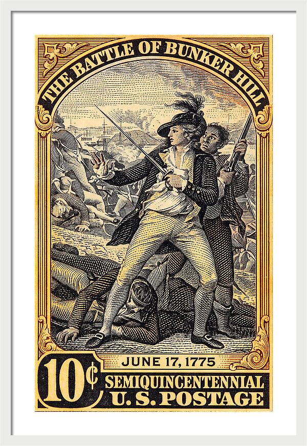 Bunker Hill 10c - Framed Print