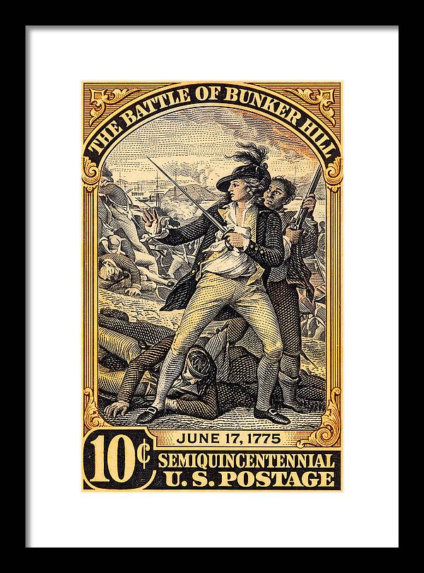Bunker Hill 10c - Framed Print