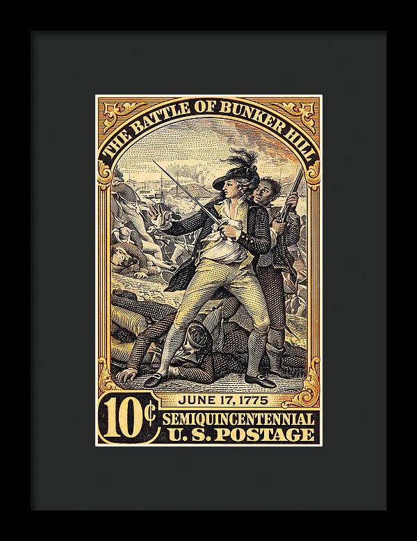 Bunker Hill 10c - Framed Print