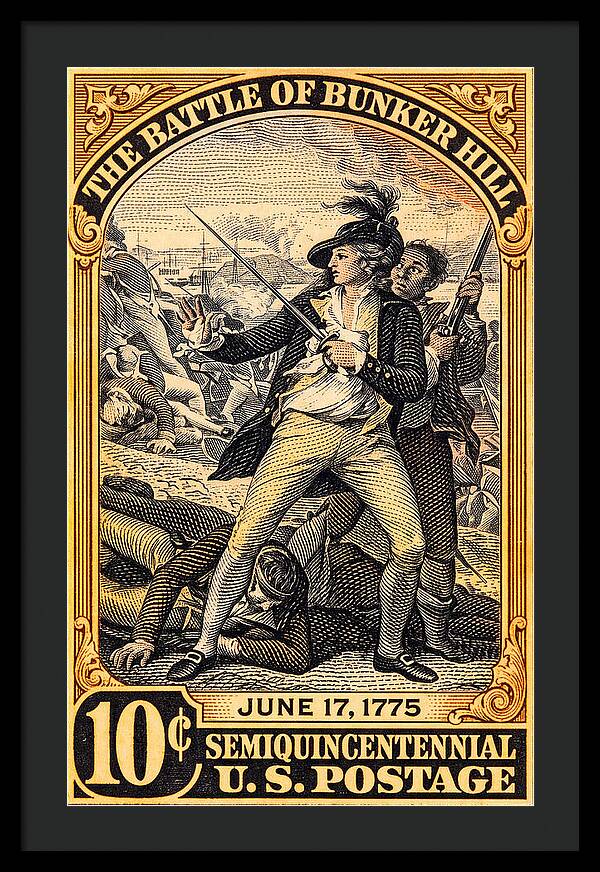 Bunker Hill 10c - Framed Print