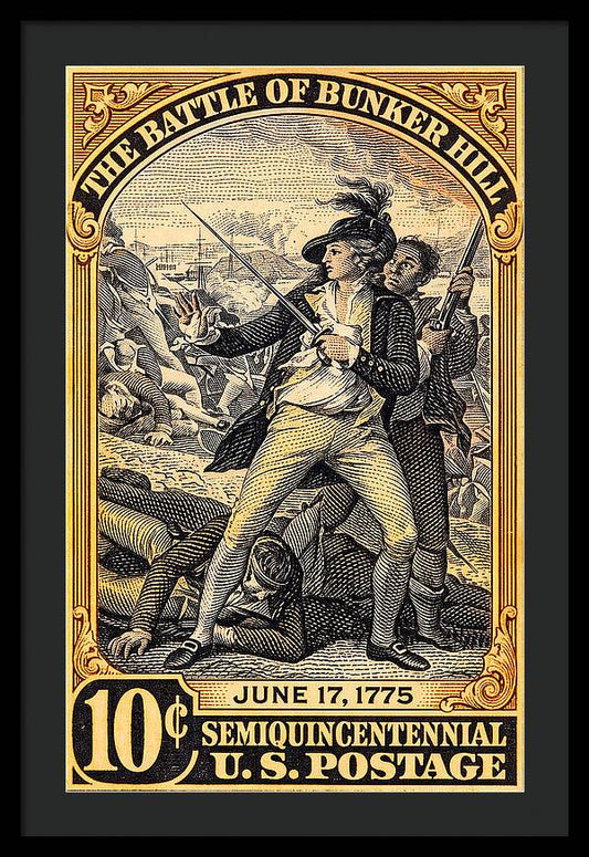 Bunker Hill 10c - Framed Print