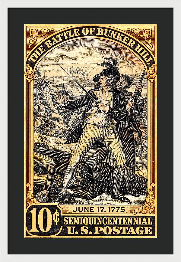 Bunker Hill 10c - Framed Print