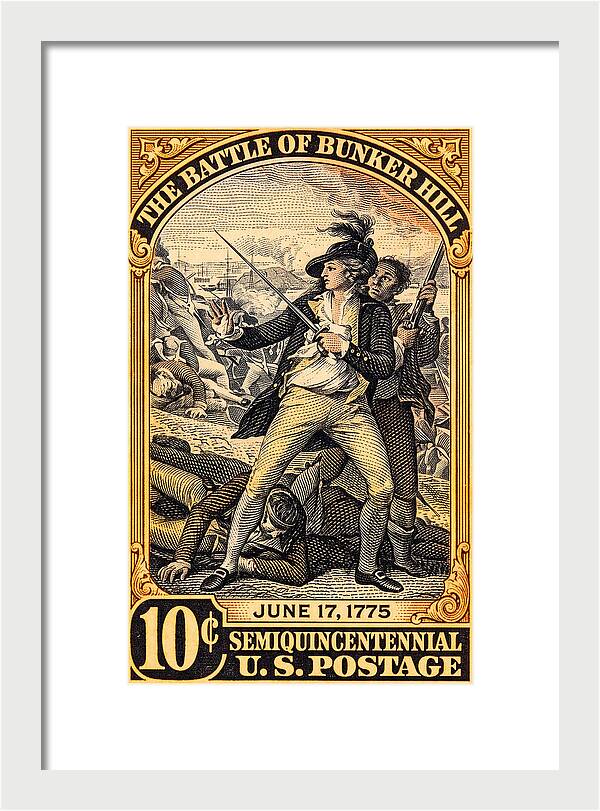 Bunker Hill 10c - Framed Print