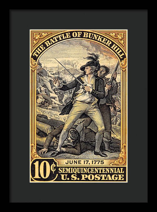 Bunker Hill 10c - Framed Print