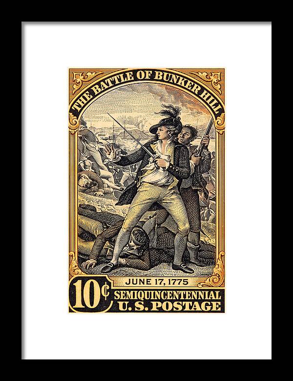 Bunker Hill 10c - Framed Print