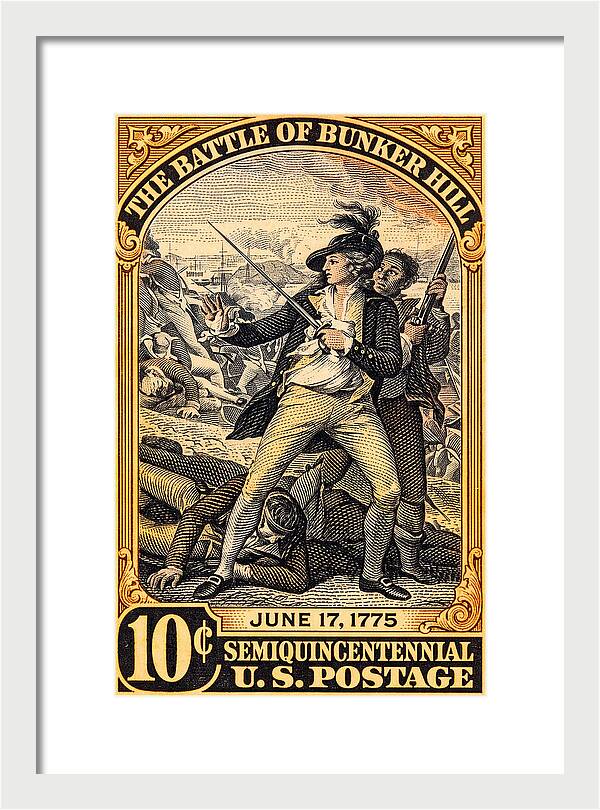 Bunker Hill 10c - Framed Print