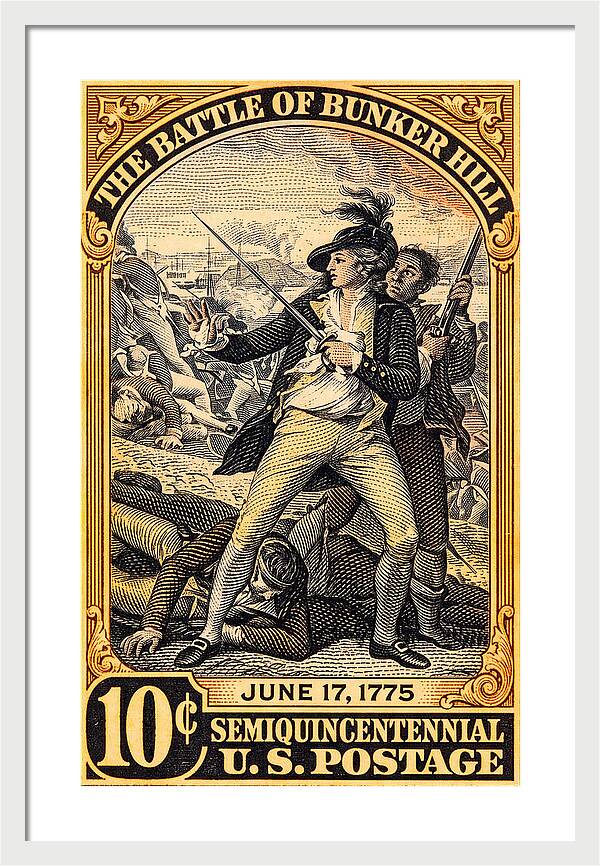 Bunker Hill 10c - Framed Print