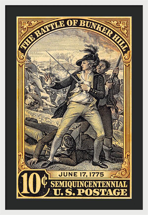 Bunker Hill 10c - Framed Print