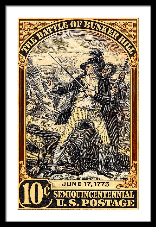 Bunker Hill 10c - Framed Print