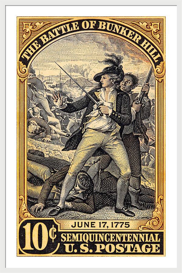 Bunker Hill 10c - Framed Print