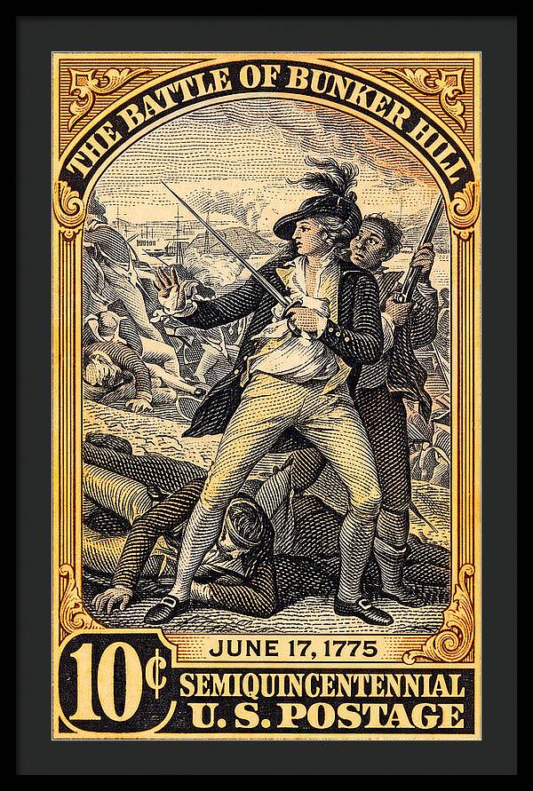 Bunker Hill 10c - Framed Print