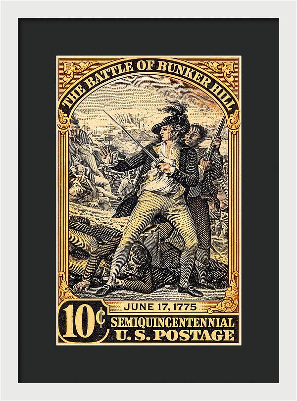 Bunker Hill 10c - Framed Print