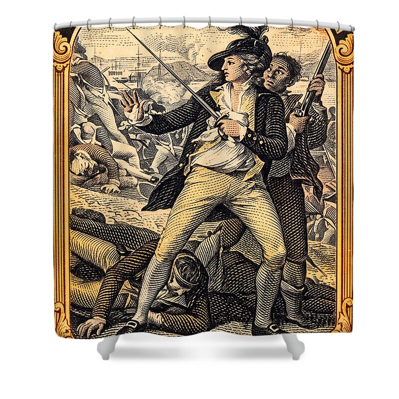 Bunker Hill 10c - Shower Curtain