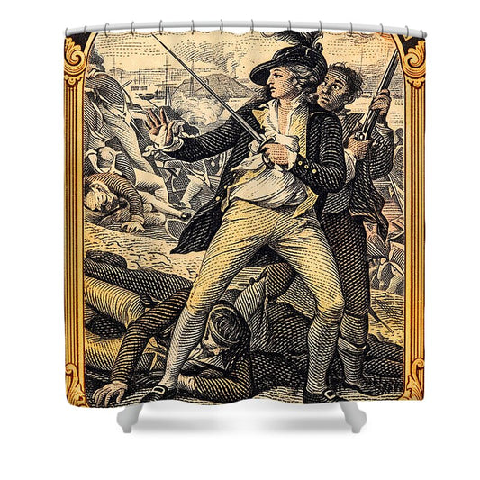 Bunker Hill 10c - Shower Curtain