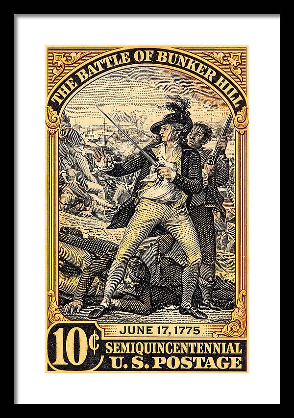 Bunker Hill 10c - Framed Print