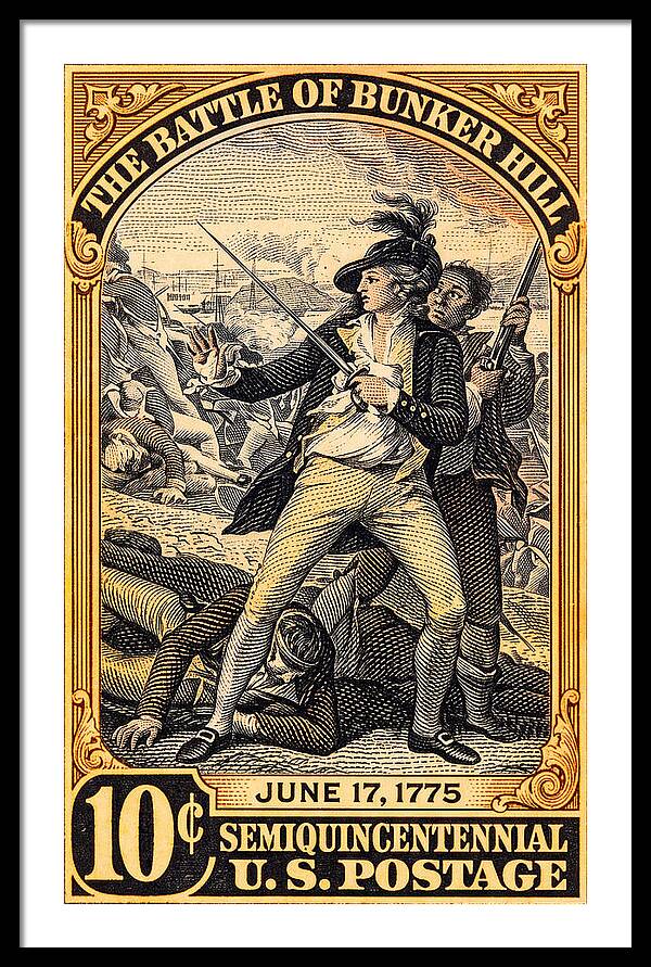 Bunker Hill 10c - Framed Print