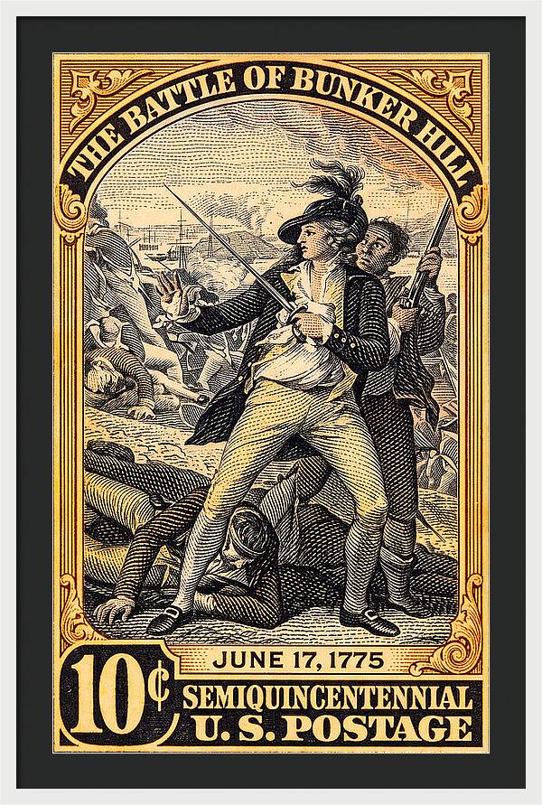 Bunker Hill 10c - Framed Print