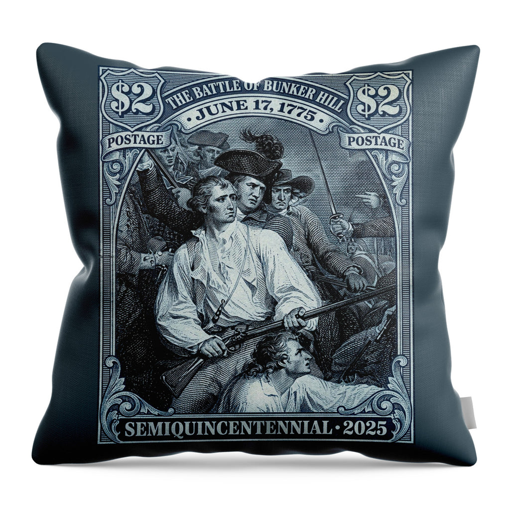 Bunker Hill $2 2 - Throw Pillow
