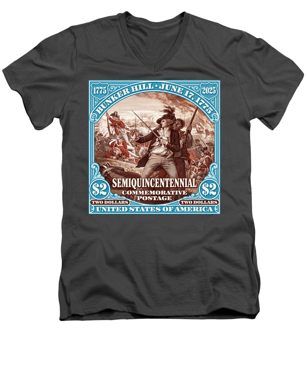 Bunker Hill $2 - Men's V-Neck T-Shirt