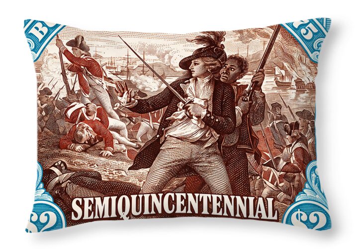 Bunker Hill $2 1 - Throw Pillow