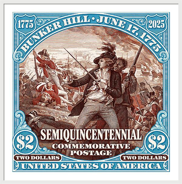 Bunker Hill $2 - Framed Print