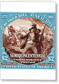 Bunker Hill $2 1 - Greeting Card