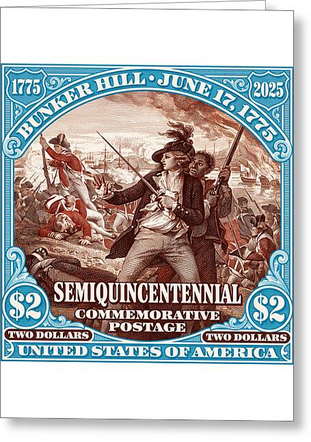 Bunker Hill $2 1 - Greeting Card