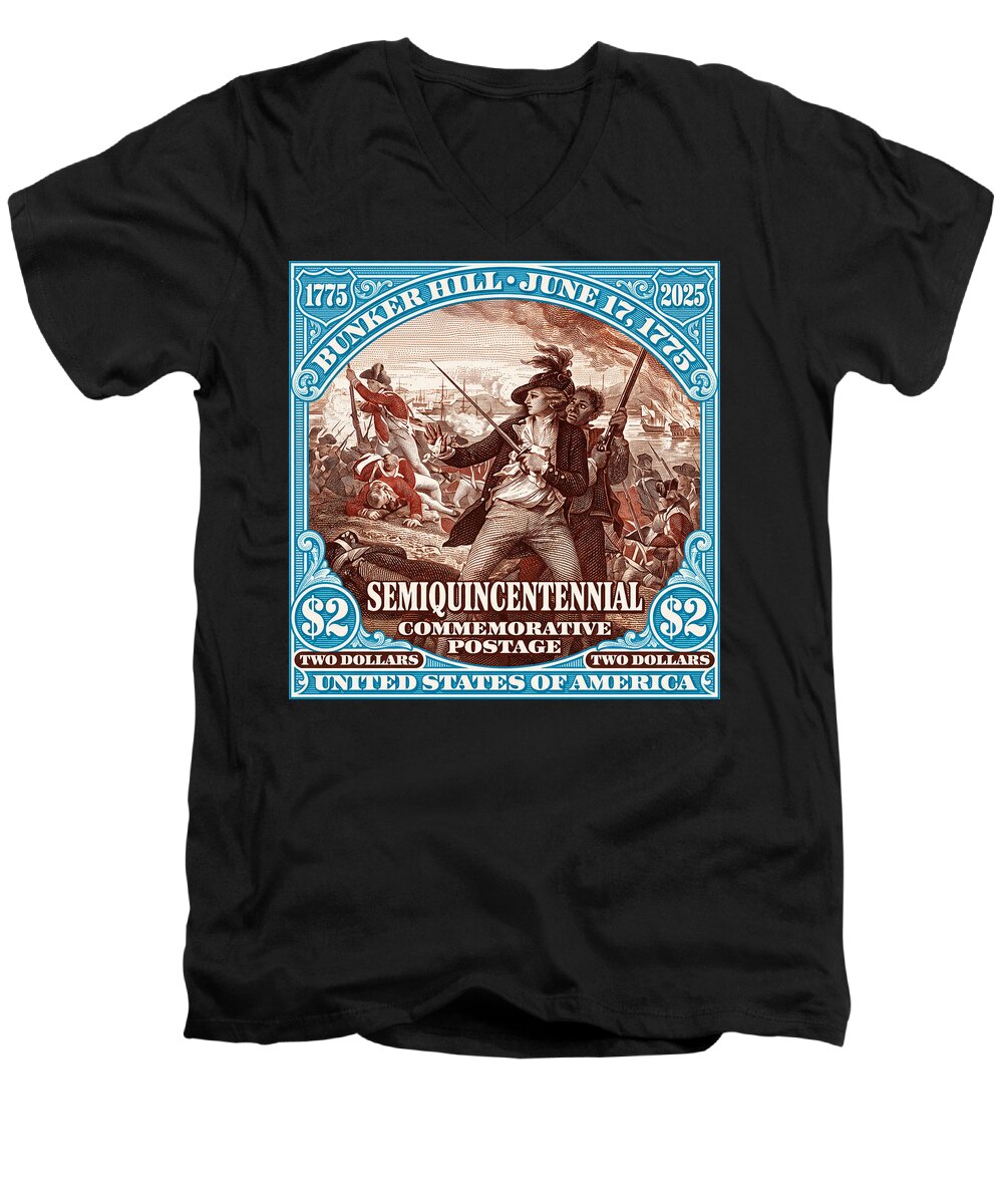 Bunker Hill $2 - Men's V-Neck T-Shirt