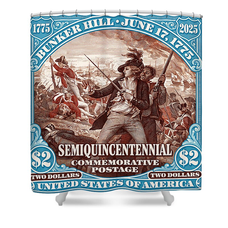 Bunker Hill $2 1 - Shower Curtain