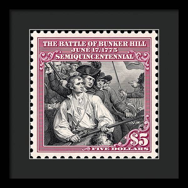 Bunker Hill $5 - Framed Print