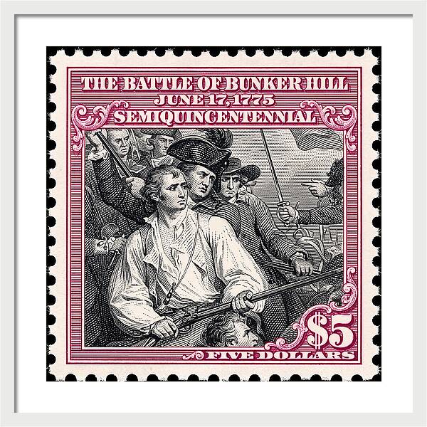 Bunker Hill $5 - Framed Print
