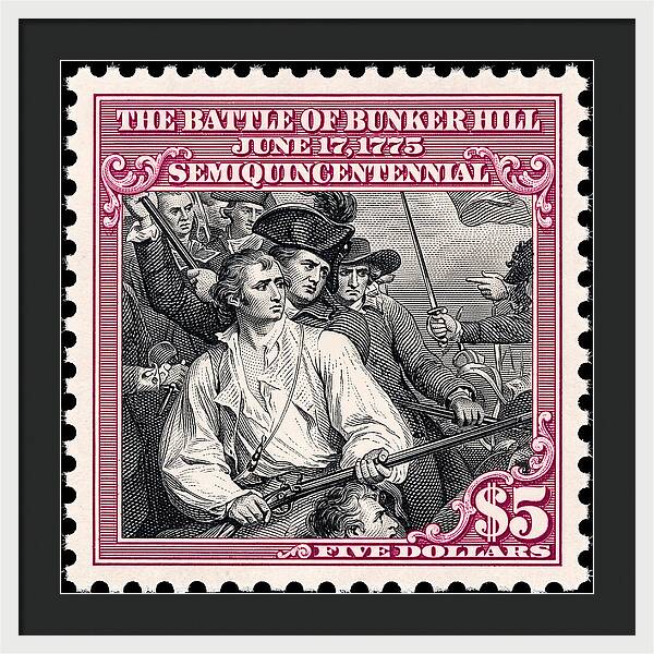 Bunker Hill $5 - Framed Print