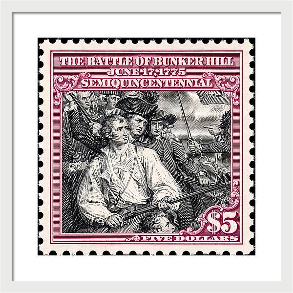 Bunker Hill $5 - Framed Print