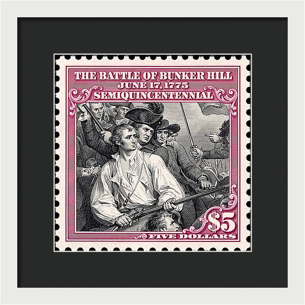Bunker Hill $5 - Framed Print