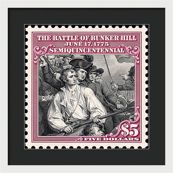 Bunker Hill $5 - Framed Print
