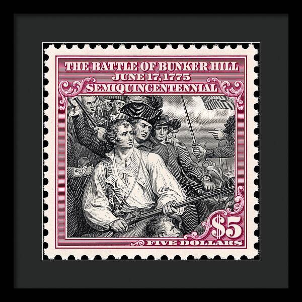 Bunker Hill $5 - Framed Print