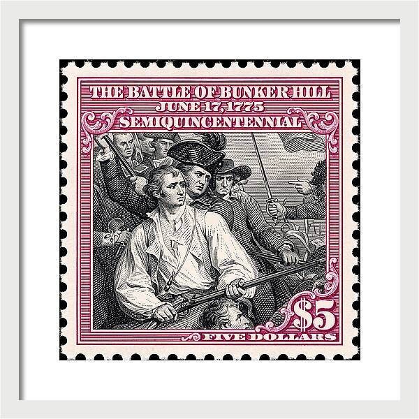 Bunker Hill $5 - Framed Print