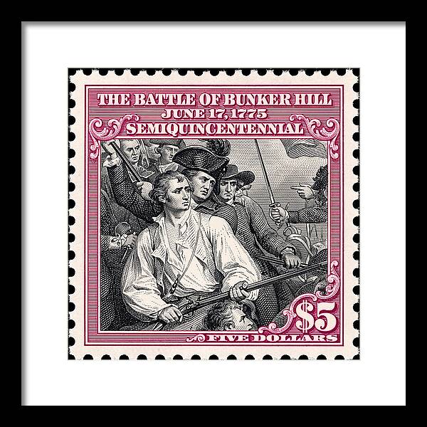 Bunker Hill $5 - Framed Print