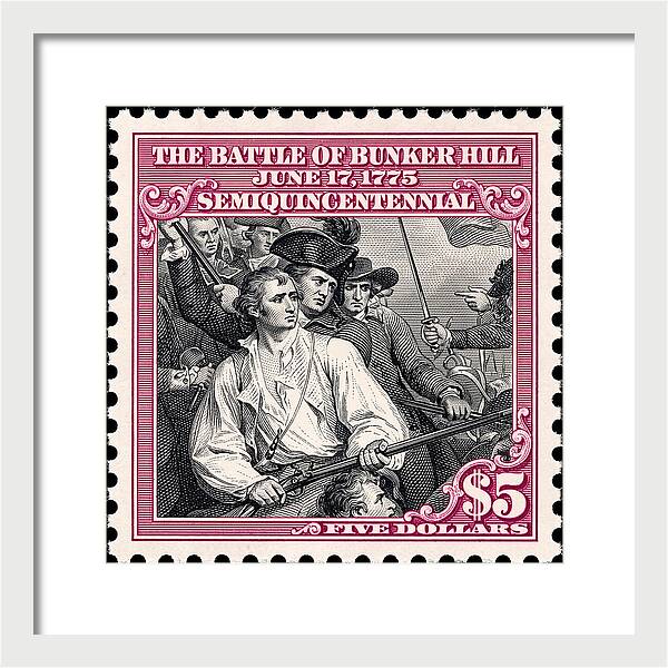 Bunker Hill $5 - Framed Print