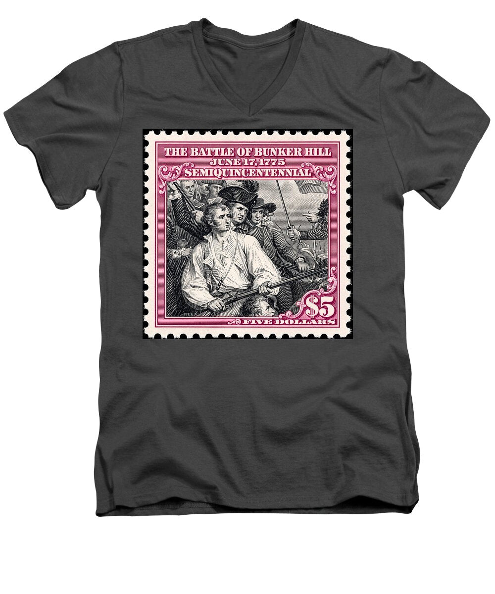 Bunker Hill $5 - Men's V-Neck T-Shirt