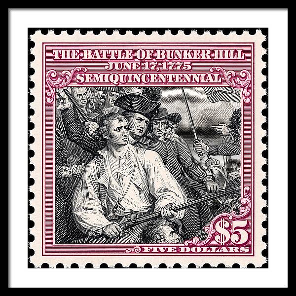 Bunker Hill $5 - Framed Print