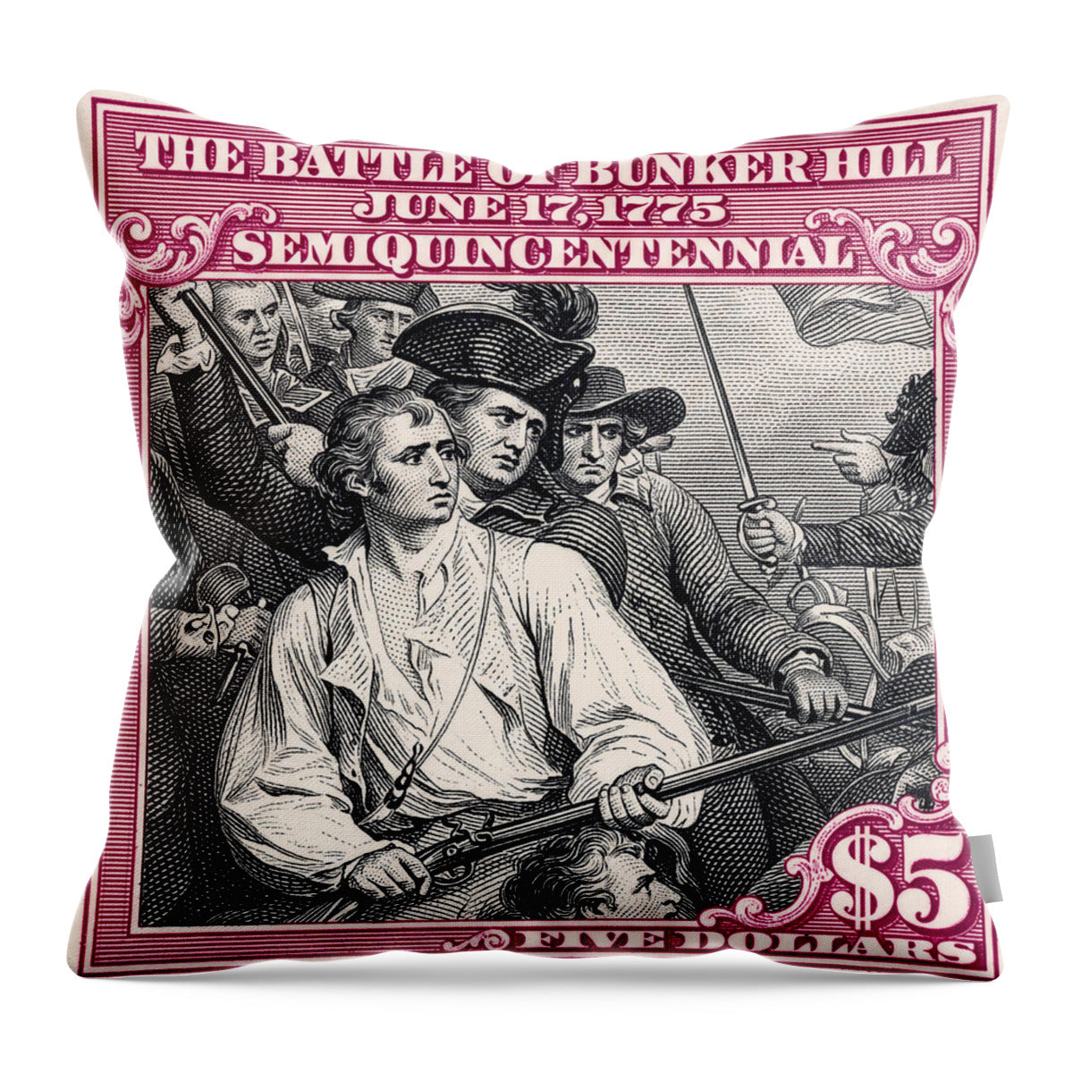 Bunker Hill $5 - Throw Pillow