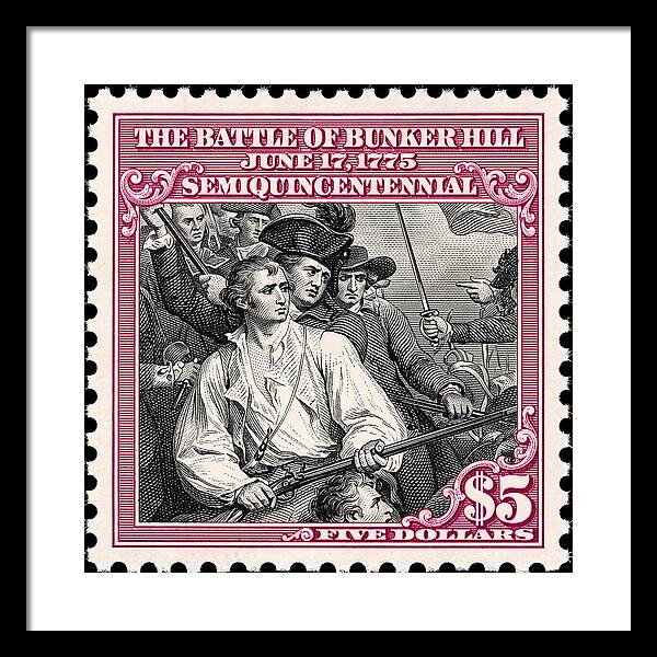 Bunker Hill $5 - Framed Print