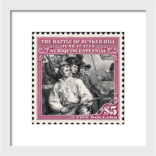Bunker Hill $5 - Framed Print