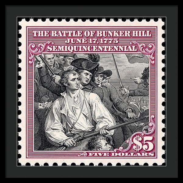 Bunker Hill $5 - Framed Print